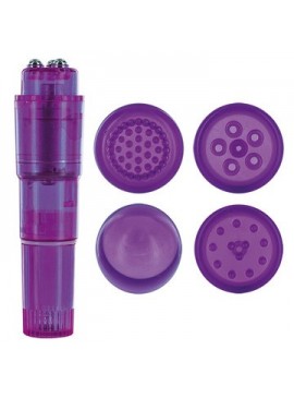 stimolatore vaginale kit 4 testine FUCSIA