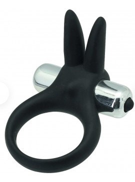 Anello vibrante rabbit black